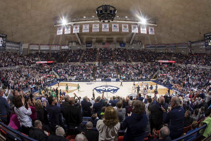 Gampel Pavilion, home court for the Huskies. 