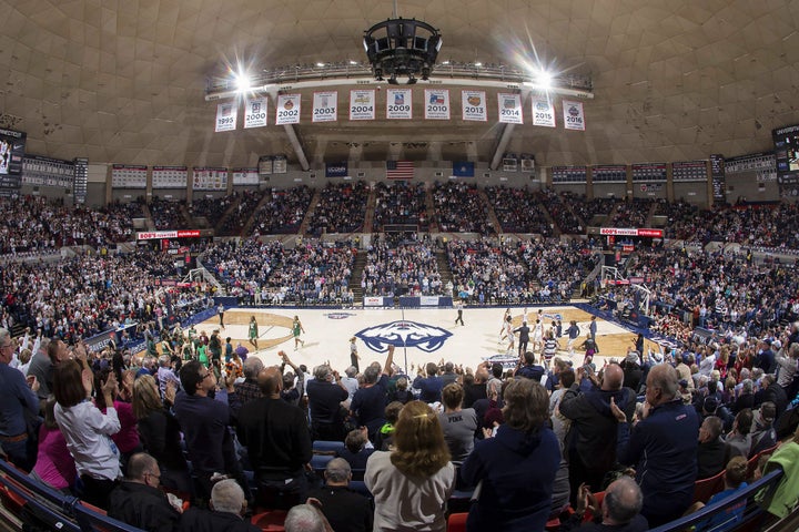 Gampel Pavilion, home court for the Huskies.