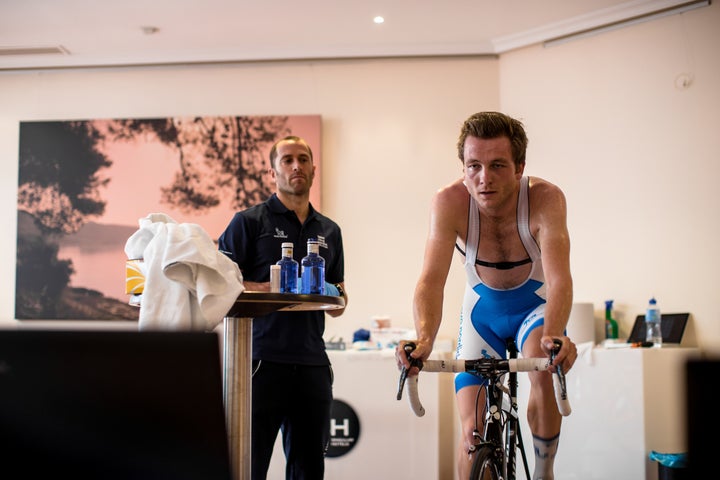 Gerd de Keijzer - Team Novo Nordisk Professional rider - Lactate Testing at Training Camp.