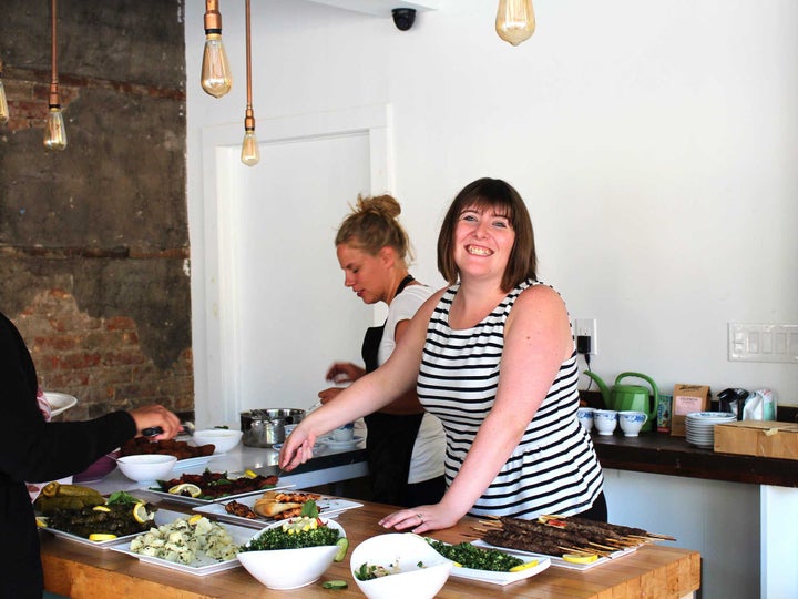 Brittani Farrington, co-founder of Karam Kitchen. Rawa'a, Dalal, and Manahel declined to be photographed themselves.