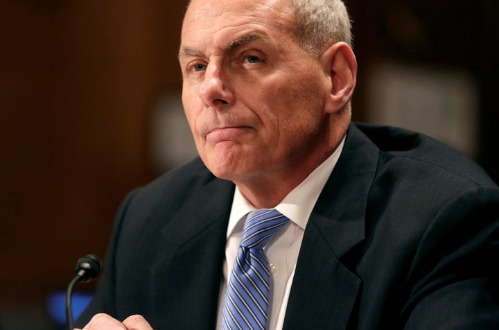 Homeland Security Secretary John Kelly said he was considering a policy to separate families apprehended at the U.S.-Mexico border.