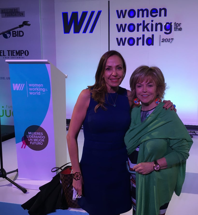 Catalina Escobar and me at the 2017 Forum.