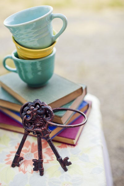 A set of keys represents the castle's dungeon. <em>Related: <a href="http://www.bridalguide.com/planning/the-details/theme/classic-fairy-tale-wedding-ideas#153350" target="_blank" role="link" rel="nofollow" class=" js-entry-link cet-external-link" data-vars-item-name="50 Ideas for a Classic Fairy Tale Wedding" data-vars-item-type="text" data-vars-unit-name="58c0aaaee4b0a797c1d398f0" data-vars-unit-type="buzz_body" data-vars-target-content-id="http://www.bridalguide.com/planning/the-details/theme/classic-fairy-tale-wedding-ideas#153350" data-vars-target-content-type="url" data-vars-type="web_external_link" data-vars-subunit-name="article_body" data-vars-subunit-type="component" data-vars-position-in-subunit="21">50 Ideas for a Classic Fairy Tale Wedding</a></em>