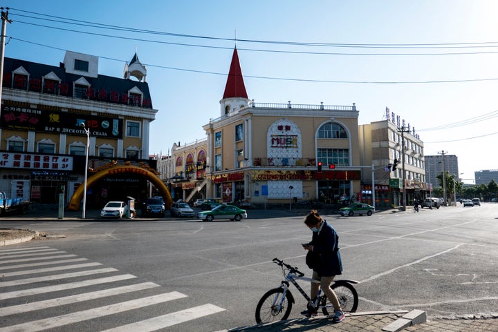 Some human settlements in northeast China, like Hunchun city in Jilin province (pictured), functions as an important corridor linking cat habitats in China and Russia. The Chinese government says it hopes the new national park will help mitigate the conflicts that can arise when humans and animals live in such close proximity. 