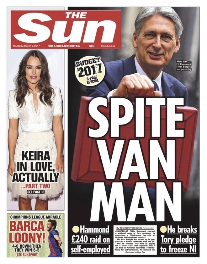 The Sun lays into Philip Hammond