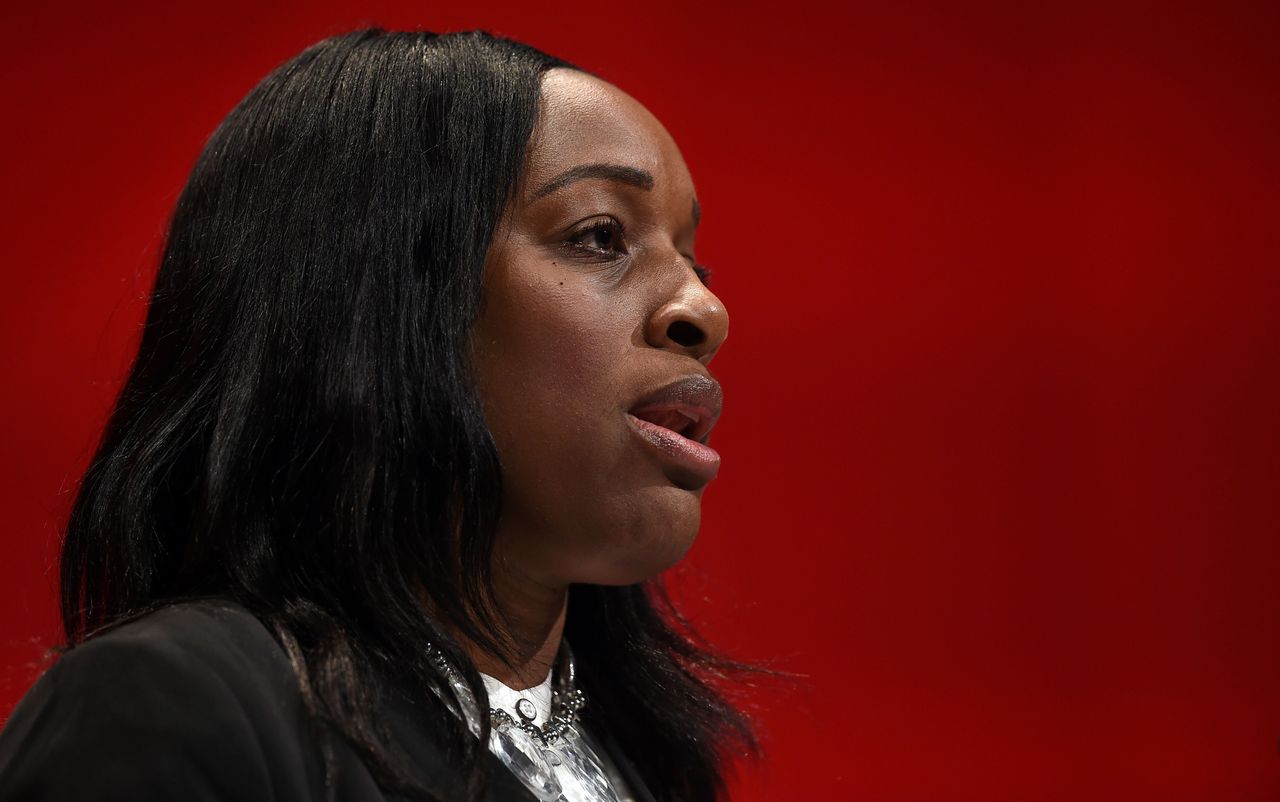 Shadow Secretary of State for International Development Kate Osamor speaks at the Labour Party Conference in Liverpool in September 2016