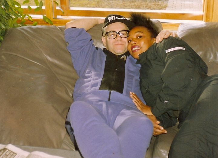 Me and Elton John in Randers, Denmark, recording his Sleeping With The Past CD.