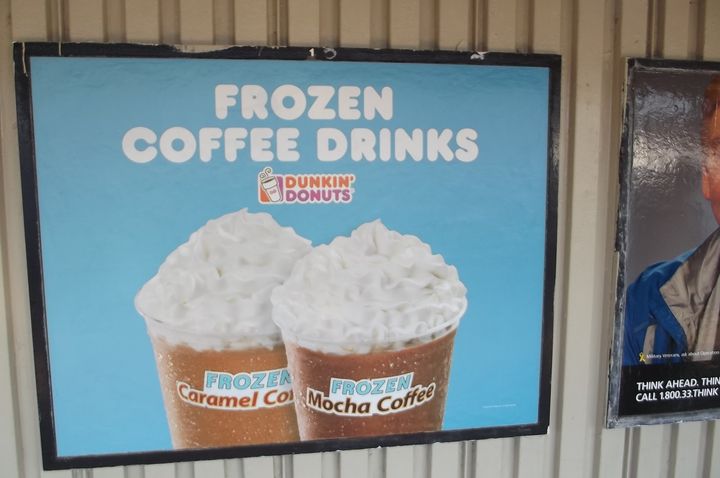 <p>Subway ad for coffee confections</p>