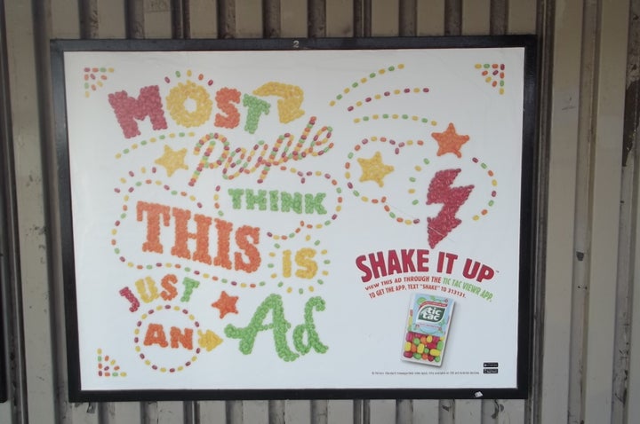 Subway ad for candy
