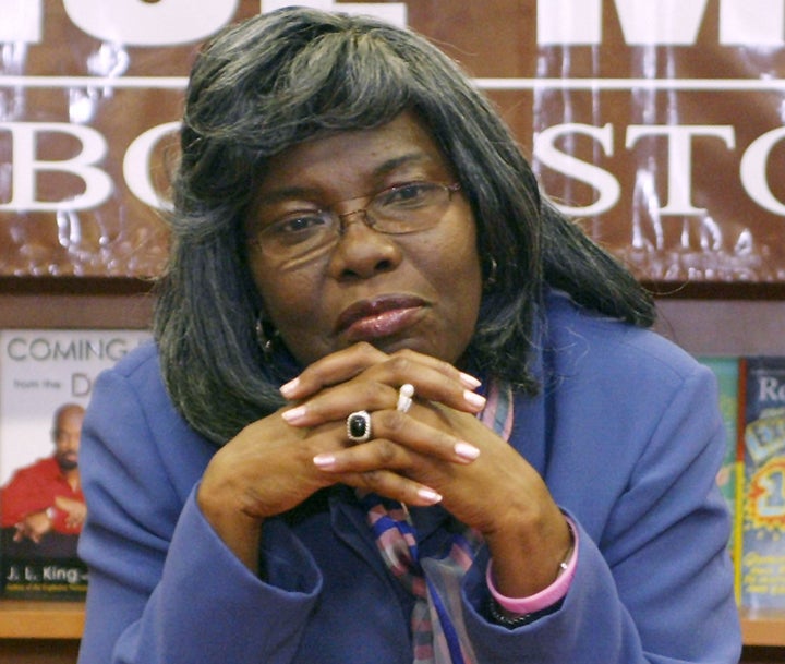 Violetta Wallace at the Hue-Man Bookstore & Cafe in New York.
