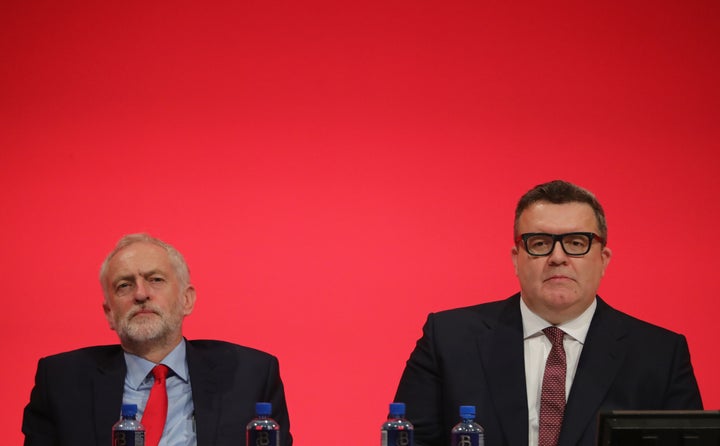 Jeremy Corbyn and Tom Watson at party conference.