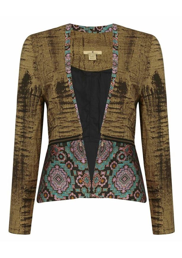 The Bogolan Jacket by Ghanaian designer Christie Brown retails on ONYCHEK.com for $350 US. 