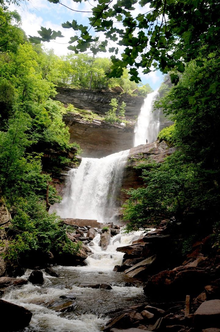 <p><em>Kaaterskill Falls, a 260-foot high double waterfall, the highest in New York State</em><strong>, </strong>captivated Thomas Cole and the Hudson River School artists </p>