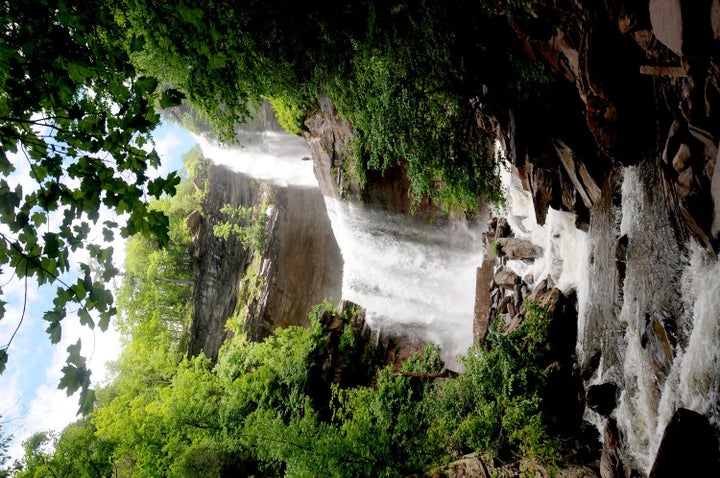 <p><em>Kaaterskill Falls, a 260-foot high double waterfall, the highest in New York State</em><strong>, </strong>captivated Thomas Cole and the Hudson River School artists </p>