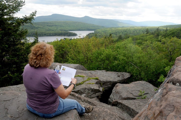 <p><em>The view from Sunset Rock, one of 8 sites along the Hudson River School Art Trail in the mid-Hudson Valley region, is very much as Thomas Cole saw it in the 1820s </em> </p>