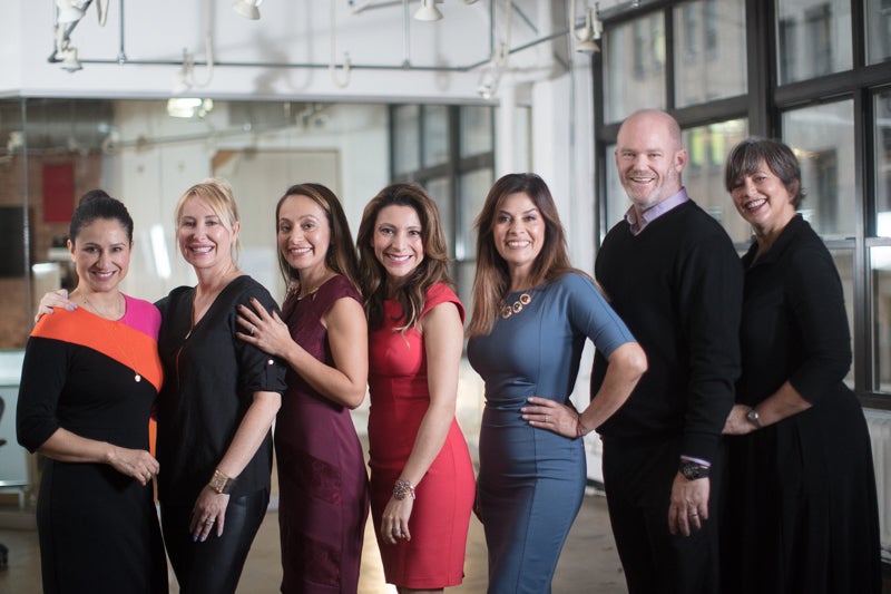 Liliana Gil Valletta with the entrepreneurs