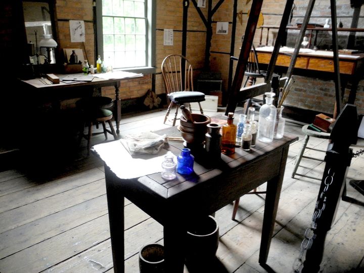 <p>Thomas Cole's studio at Cedar Grove, now the Thomas Cole National Historic Site, where the founder of the Hudson River School painted his most famous work, Voyages of Life.</p>