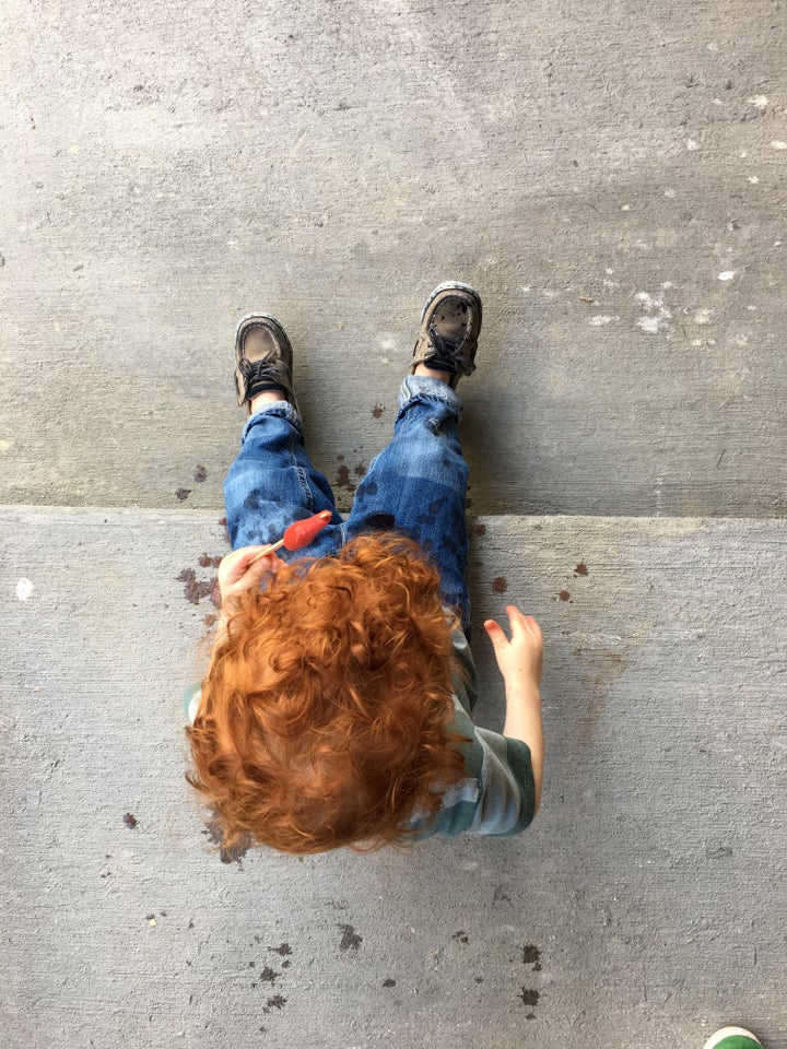 "Where'd he get that red hair?"
"No, it's green."