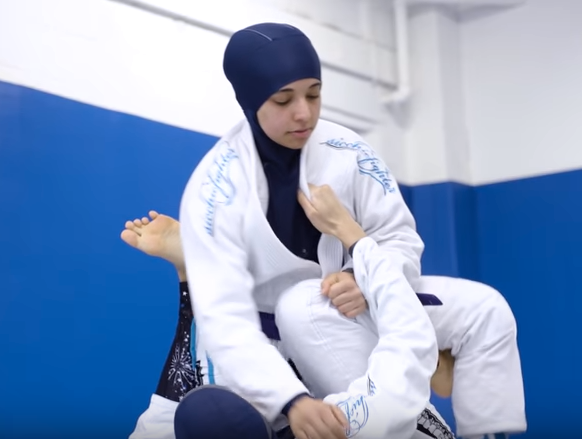 Nancy and Yara Helmy have trained in Brazilian jiu-jitsu since 2012.