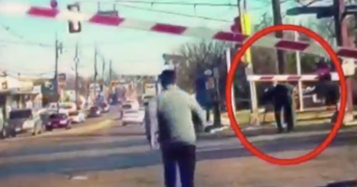Chilling Video Shows Good Samaritans Saving Elderly Woman From Oncoming ...