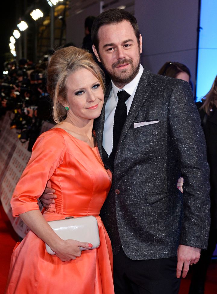 Danny and his soap wife, Kellie Bright