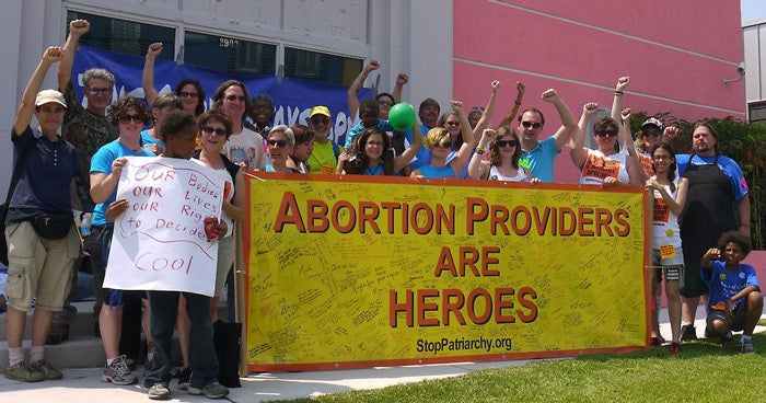 Outside the Jackson Women's Health Organization in Mississippi, August 17, 2013.