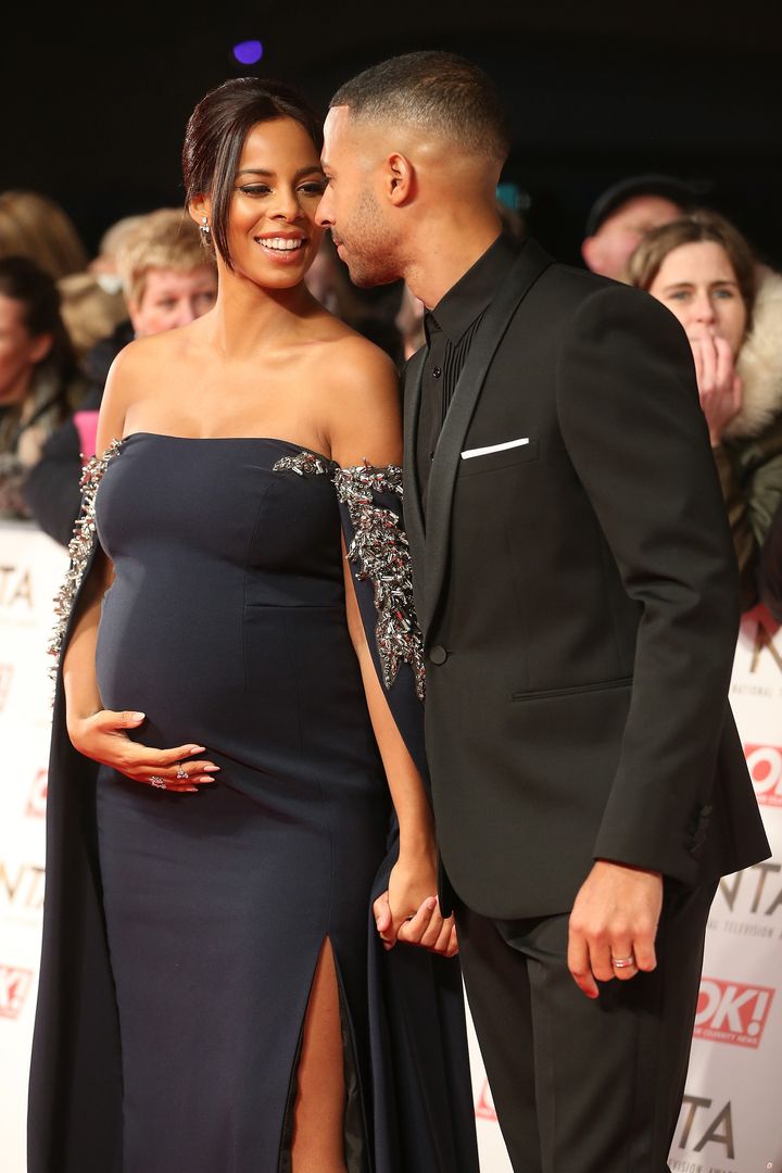 Rochelle and Marvin Humes at the National Television Awards on 25 January 2017