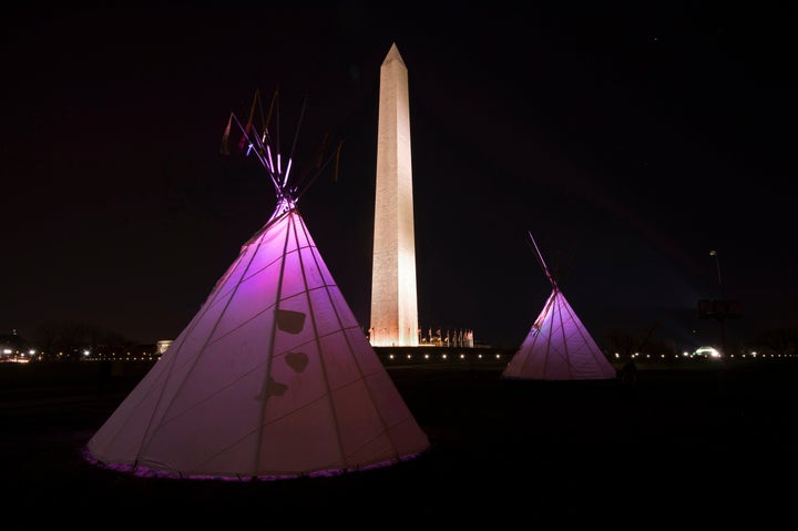 Tribes gathered in D.C. for several days ahead of Friday's protest.