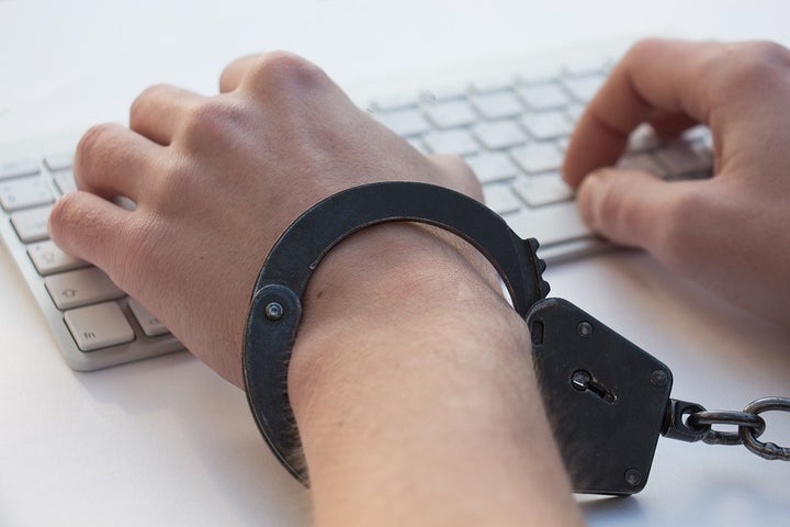 <p>Hooked to social media</p>