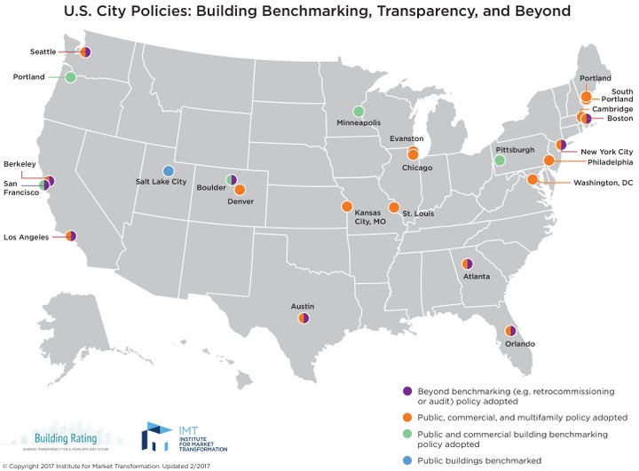 Roughly 24 small and major cities across the country now use Energy Star standards in their building codes.