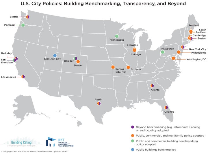 Roughly 24 small and major cities across the country now use Energy Star standards in their building codes. 