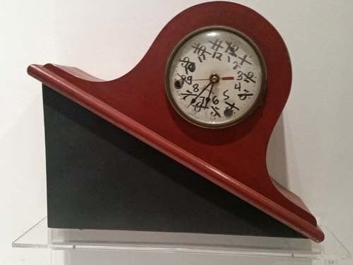 William Stone Correct Time, n.d.Clock, painted pine, clock parts, marker