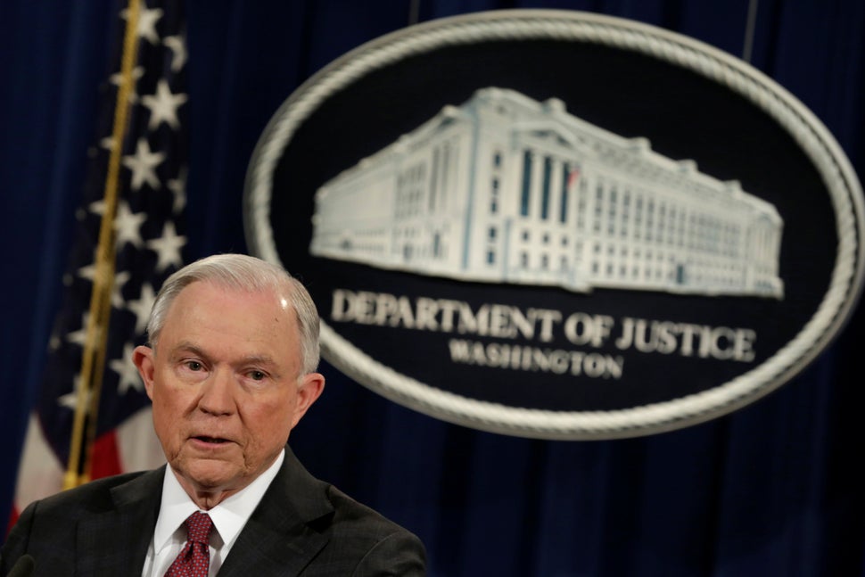 U.S. Attorney General Jeff Sessions says the Department of Justice will "pull back" on investigations that he thinks have dim