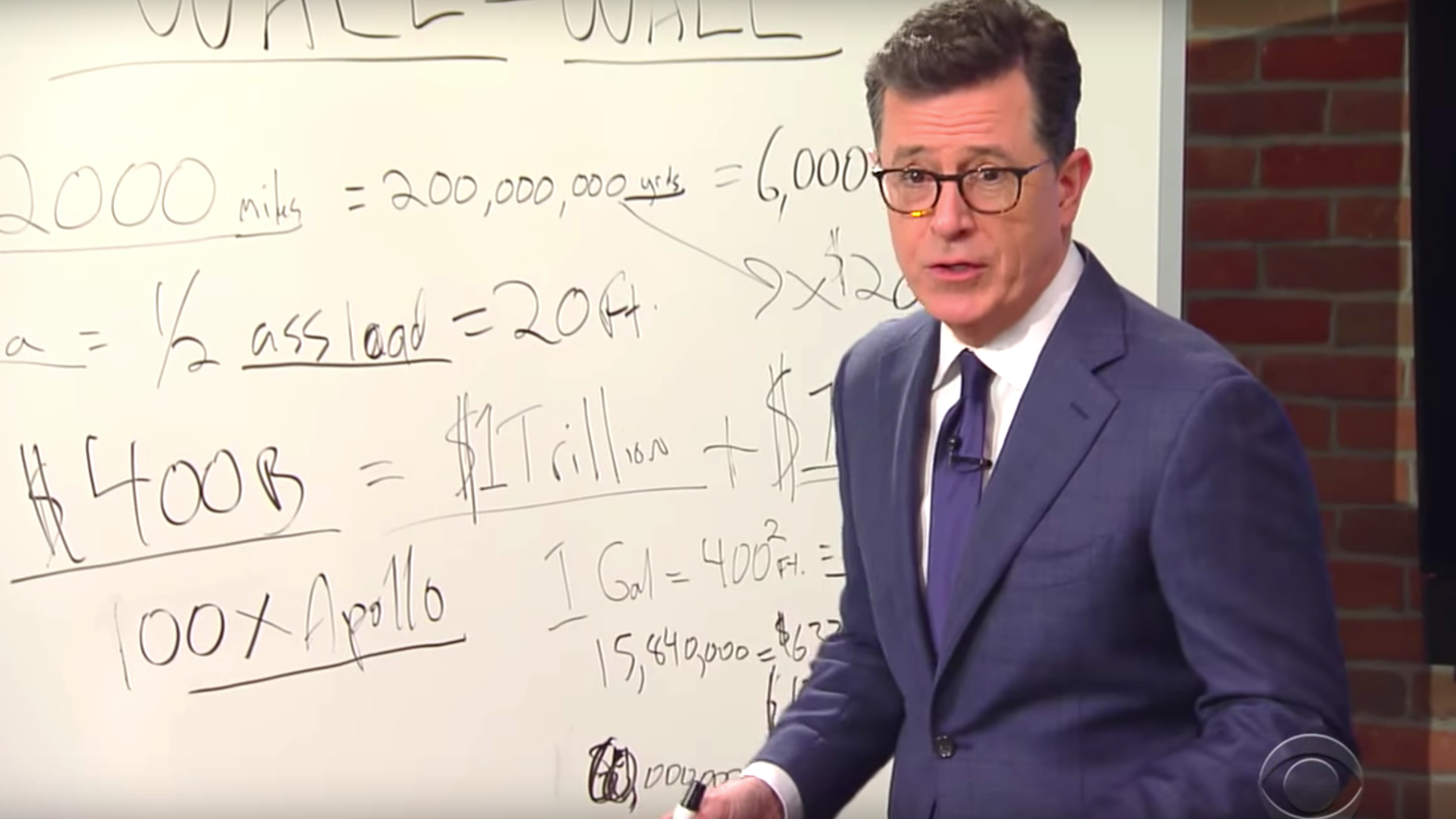 Stephen Colbert Does The Real Math On Donald Trump's Promised Border ...