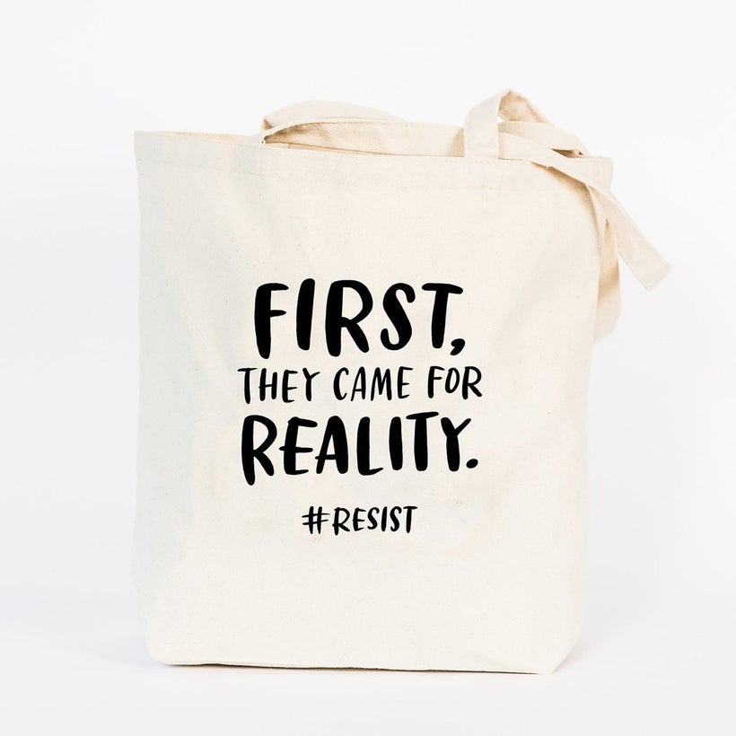 <a rel="nofollow" href="https://emilymcdowell.com/collections/tote-bags/products/first-they-came-for-reality-tote-bag" target