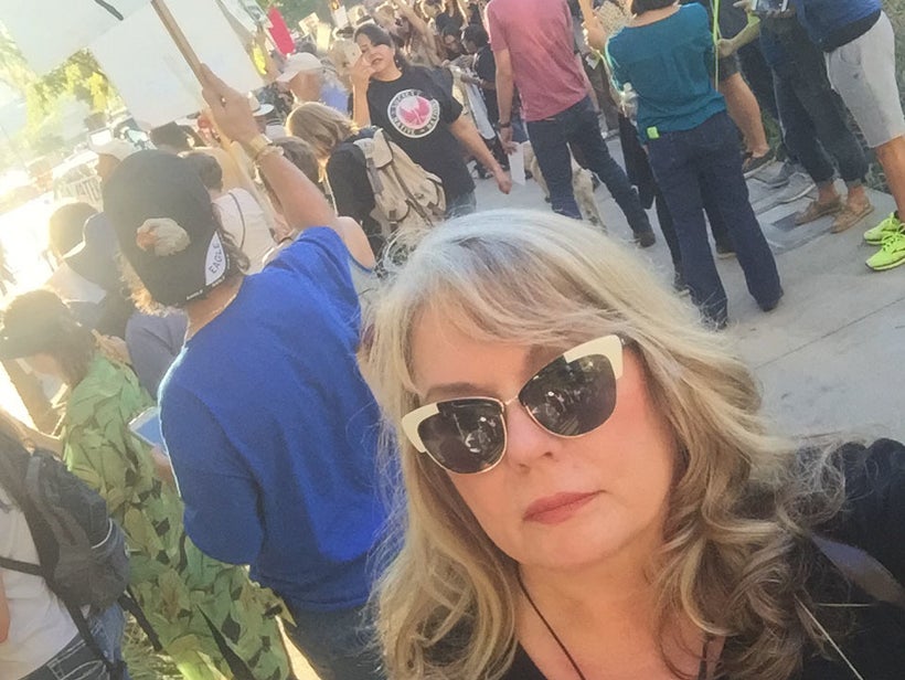 At the DAPL protest in Dallas.