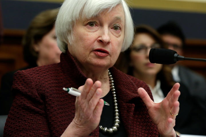 Federal Reserve Chair Janet Yellen delivers semiannual monetary policy testimony during a House Financial Services Committee hearing on Capitol Hill in Washington, U.S., February 15, 2017. REUTERS/Yuri Gripas