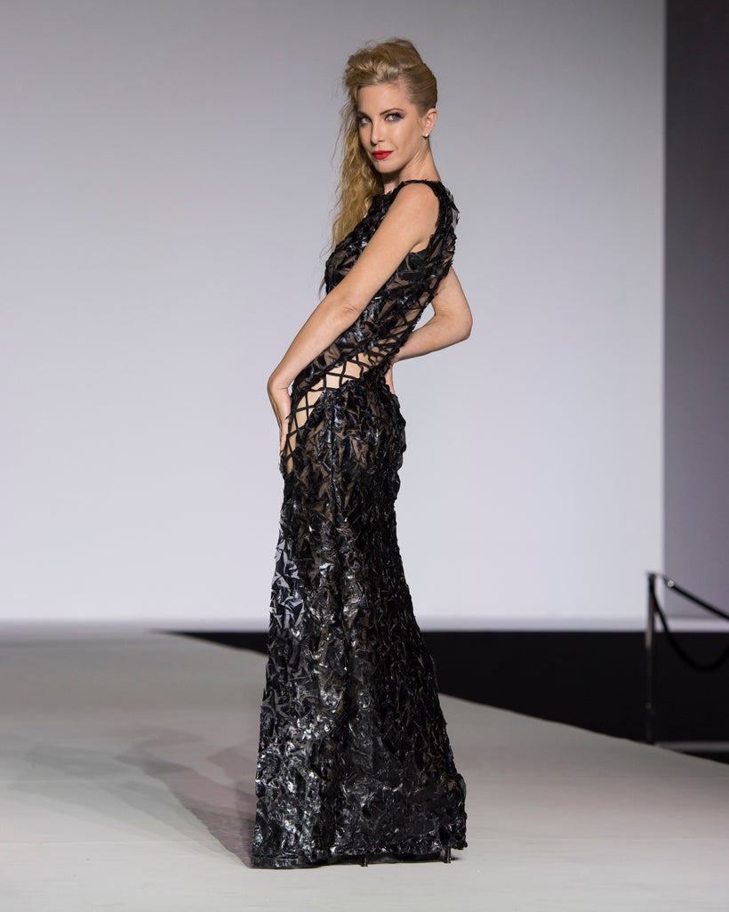 Actress Dustin Quick walking for Annatalla Commatteo