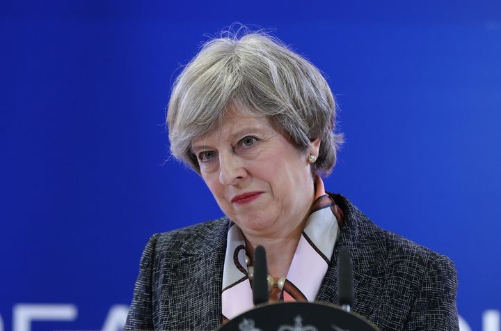 Downing Street has launched an investigation after Theresa May's travel plans were left on a train.