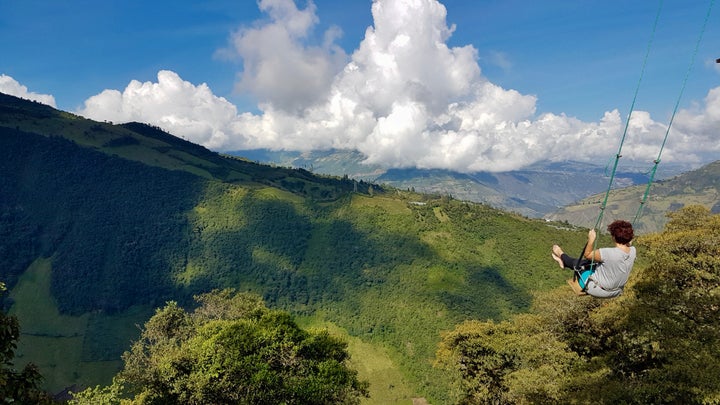 <p>Free as a bird in Baños, Ecuador</p>