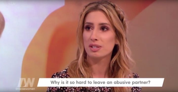 Stacey Solomon opened up on 'Loose Women'