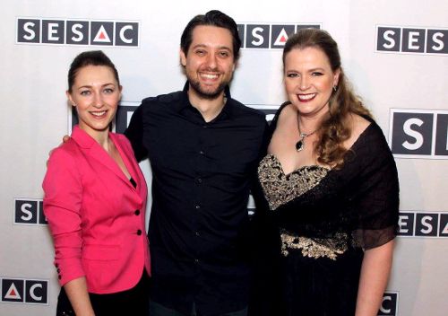 Sonya and Giona with SESAC Film & TV Vice President Erin Collins