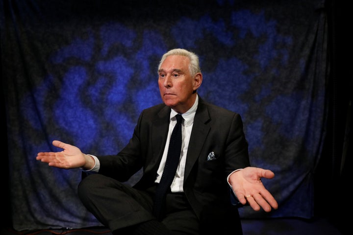 Political adviser Roger Stone boasts of his connections to the founder of WikiLeaks in October.