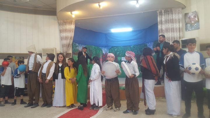 <p>Cultural performance from Yezidi youth</p>