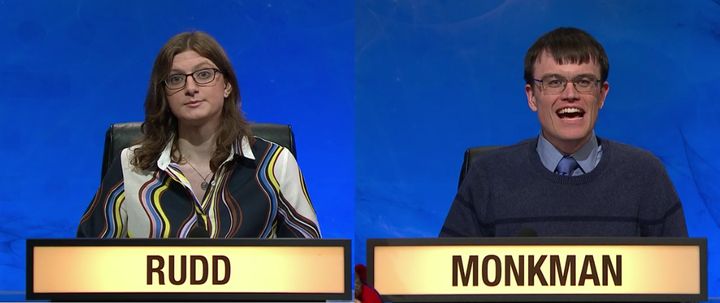 Fan favourites Sophie Rudd and Eric Monkman faced off in last night's University Challenge 