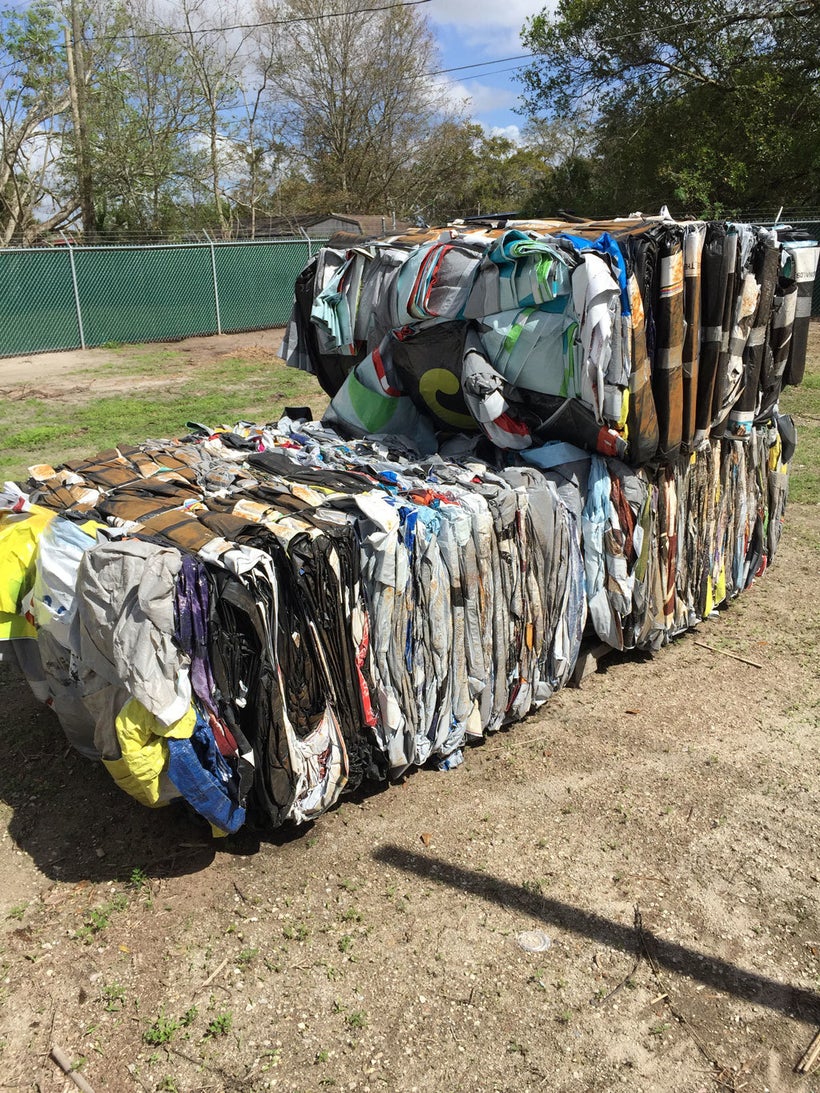 <em>Poster bales in Orlando, ready for recycling</em>