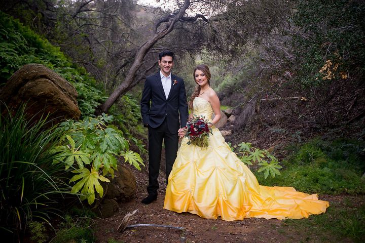 This styled wedding shoot is inspired by the Disney classic.