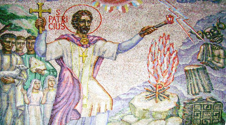 Saint Patrick Mosaic by Boris Anrep. Christ the King Cathedral, Mullingar