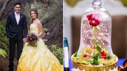 Vas a quedar hechizado por estas fotos de boda inspiradas en 'La Bella y la
