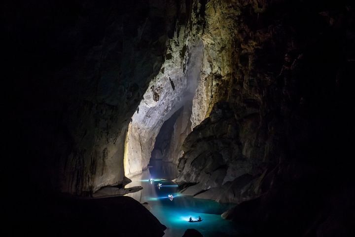 An underground river helped carve out the Son Doong cave over millions of years.